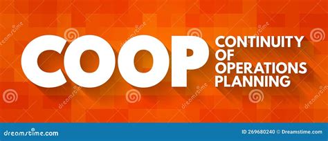 Coop Continuity Of Operations Planning Is A Initiative To Ensure That Agencies Are Able To