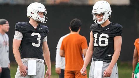 Texas QB Battle Arch Manning Quinn Ewers Competing In Spring As Steve