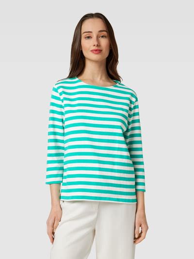 Christian Berg Woman Longsleeve Mit Streifenmuster Aqua Online Kaufen