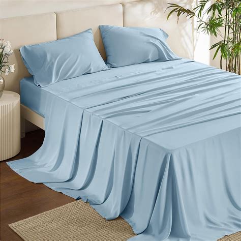 Bedsure Twin Cooling Sheets Set Rayon Derived From Bamboo Hotel