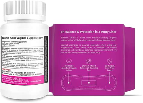 Nutrablast Boric Acid Vaginal Suppositories Mg Count W Balance