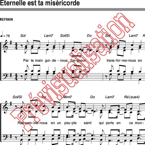 Eternelle est ta miséricorde Emmanuel Music Réf P004947 Produit