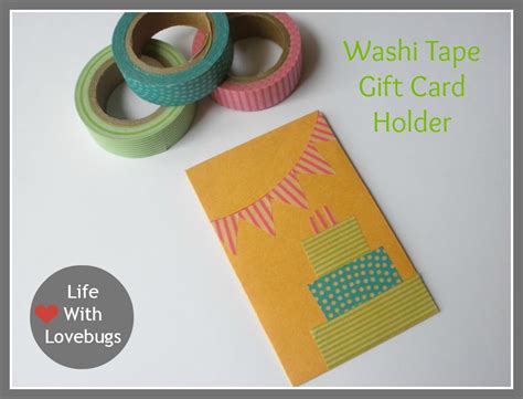 Washi Tape Wednesday Birthday Gift Card Envelope Life With Lovebugs