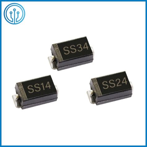 2pin Do 214AA Ss24 2A Surface Mount Fuses SMB Schottky Barrier