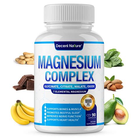 Magnesium Complex 7 Elemental Magnesium Supplement 1000mg â Magnesium