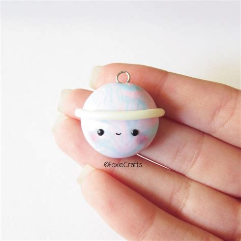 #kawaii #charms #polymer #clay #planet Polymer Clay Charms, Polymer ...