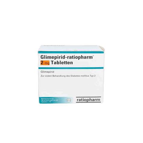 Glimepirid Ratiopharm 2 Mg Tabletten 180 Stk