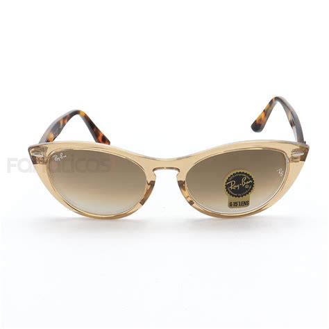 Culos De Sol Gatinho Ray Ban Nina Rx Creme Tartaruga