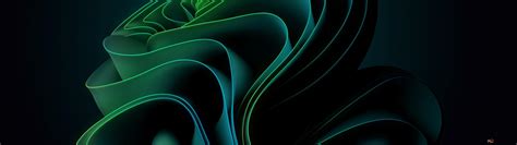 Windows 11 green 2K wallpaper download