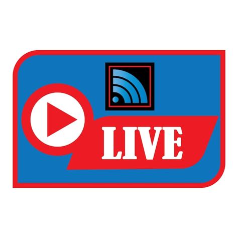 Premium Vector Live Broadcast Icon Logo Vector Design Template