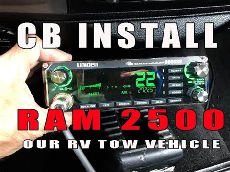 CB RADIO INSTALLATION IN RAM 2500 TRUCK Uniden 980ssb RADIO YouTube