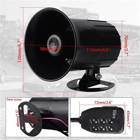 Motorfiets Auto Loud Air Horn W Db Zes Tone Grandado