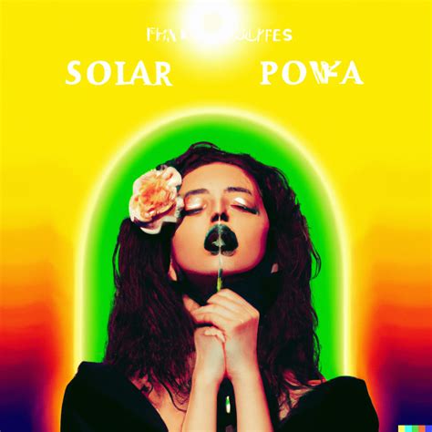 Asked AI: Lorde's Solar Power Album Cover but in Melodrama Album Cover style : r/lorde