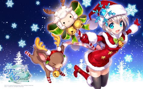 Kawaii Christmas Anime Wallpapers on WallpaperDog