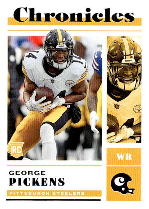 George Pickens Panini Chronicles Rc Pittsburgh Steelers Ebay