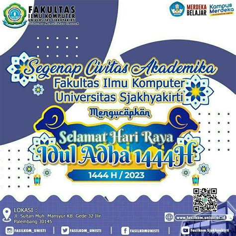 Selamat Hari Raya Idul Adha 1444 H Fakultas Ilmu Komputer