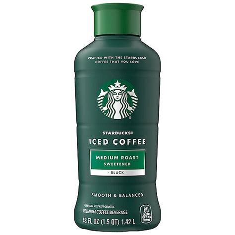 Starbucks Sweetened Medium Roast Black Iced Coffee, 48 fl oz