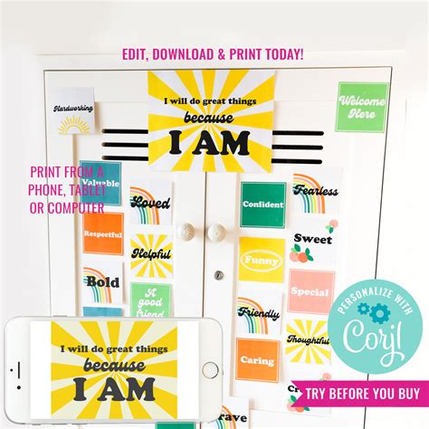 Affirmation Station Classroom Posters | Motivational Printable Back To ...