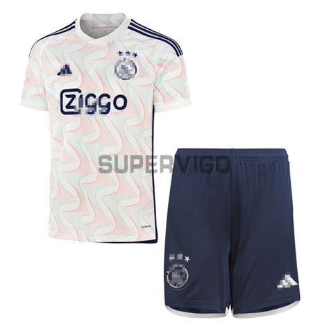 Camiseta Ajax de Ámsterdam Segunda Equipación 2023 2024 Niño Kit