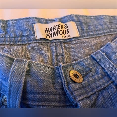Naked Famous Weird Guy Sz Light Blue Jeans Gem