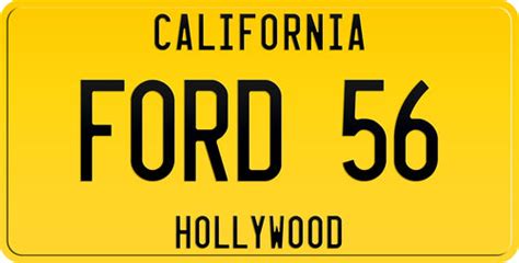 California License Plates In Two Lines Personalized California