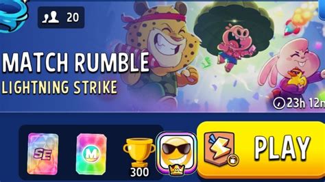 Match Rumble Players Lightning Strike Blow Em Up Se Foxyroxy