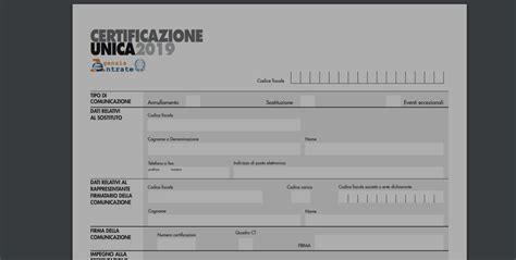 Certificazione Unica 2019 Inps Come Scaricarla Online LeggiOggi