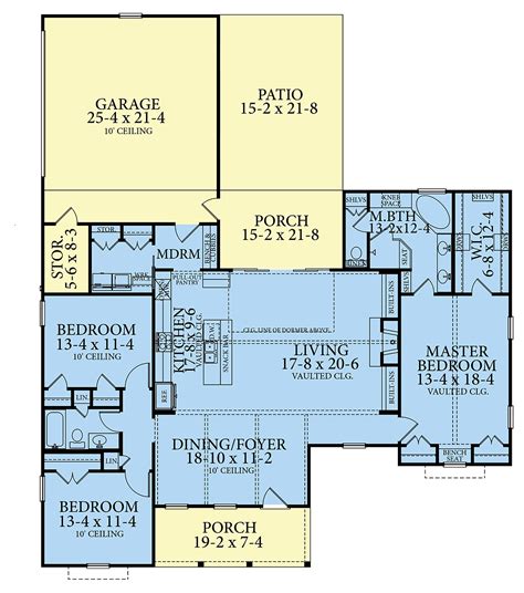 Ranch House Plans & Traditional Floor Plans