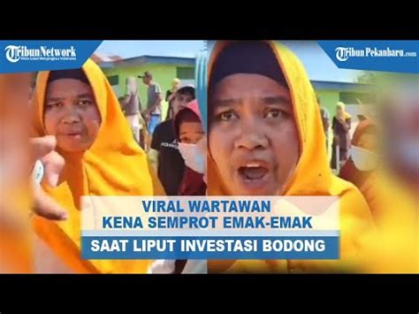 Viral Video Wartawan Disemprot Emak Emak Saat Liput Aksi Protes