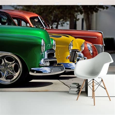 🥇 Vinyl wall murals with vintage chevrolet cars 🥇