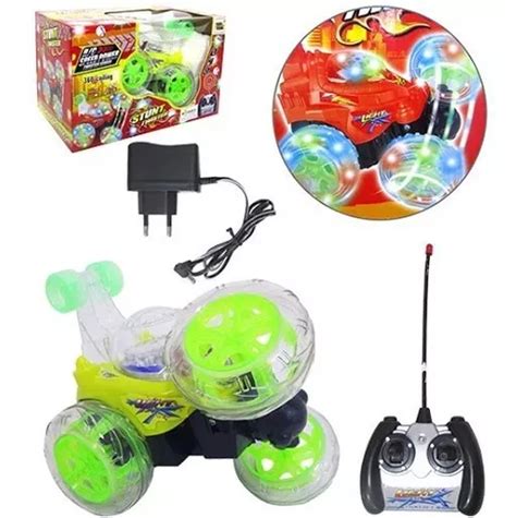 Carrito Gira Con Mando A Distancia Y Luces Led De Crazy Car