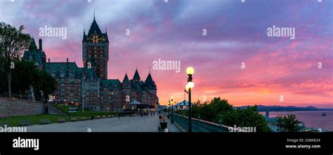 Quebec City Skyline at Sunset - Quebec, Canada Stock Photo - Alamy