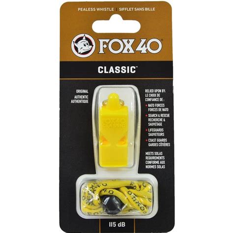 Gwizdek S Dziowski Classic Safety Ze Sznurkiem Fox Ty