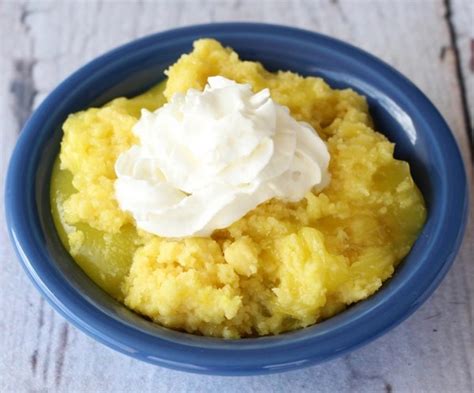 Crockpot Lemon Dump Cake Recipe 3 Ingredients The Frugal Girls