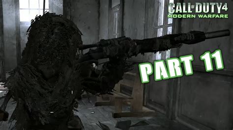 Call Of Duty 4 Modern Warfare Part 11 ALL GHILLIED UP Walkthrough