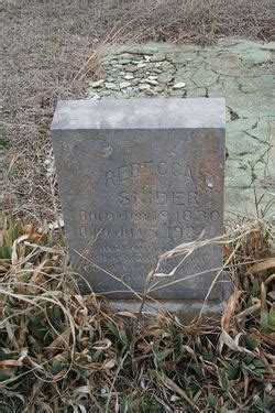 Rebecca Elizabeth Snider 1830 1924 Mémorial Find a Grave