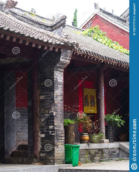 The Building In Shaolin Temple With Detail Architecture. The Shaolin ...