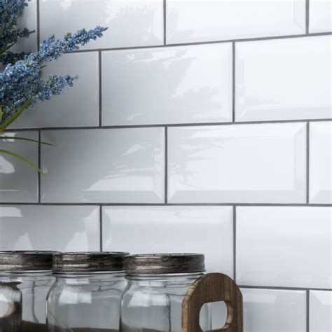 Crown Heights 3 X 6 Beveled Ceramic Subway Tile Ceramic Subway Tile