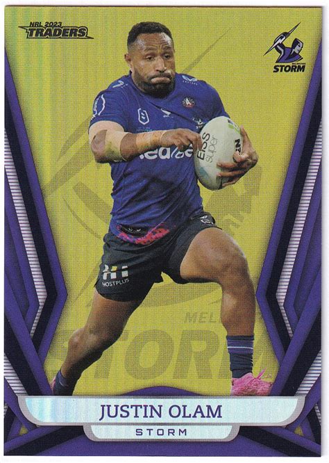 Nrl Traders Titanium Pearl Special Gold Gs Justin Olam