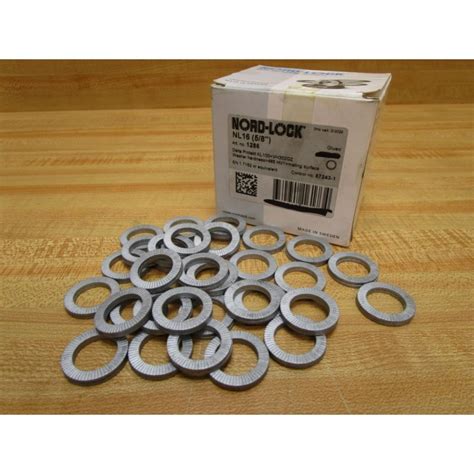 Nord Lock N16 58 Steel Wedge Locking Washer 1286 Pack Of 34 Mara