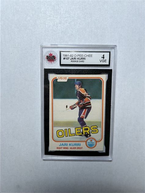 1981 82 O Pee Chee Jari Kurri Rookie Cp 107 Ksa 4 Ebay