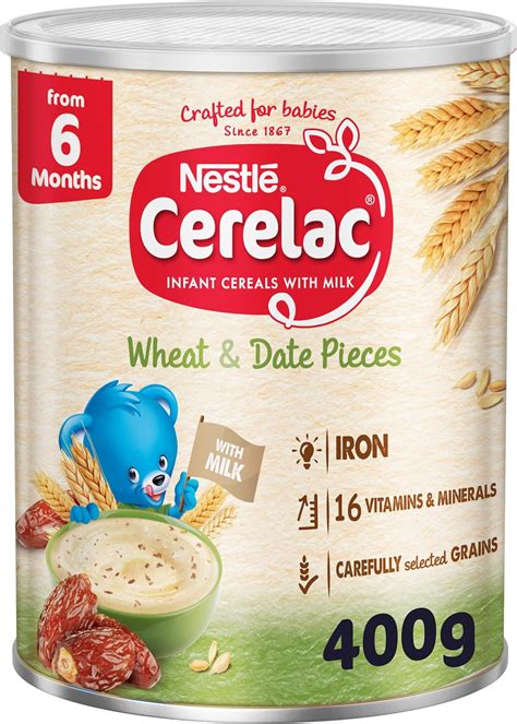 Cerelac Nestle Cerelac Infant Cereals With Iron Wheat Date Pieces