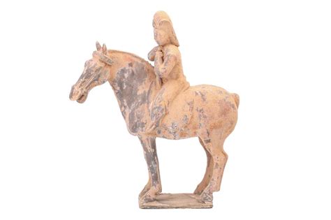 Lot 265 A Chinese Tang Style Equestrian Minqi