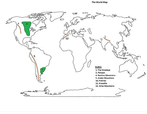 Andes Mountains On World Map