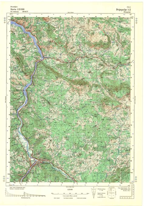 Topografske Karte Srbije Jna Prijepolje