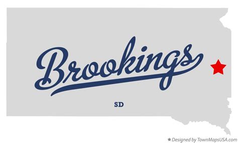 Map Of Brookings Sd Ettie Janetta