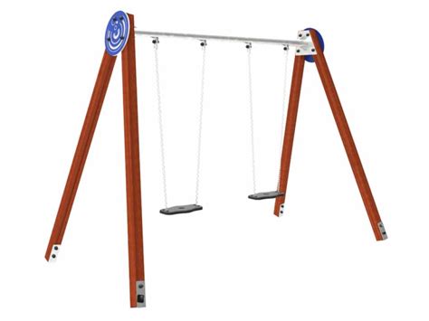 Playground double swing set