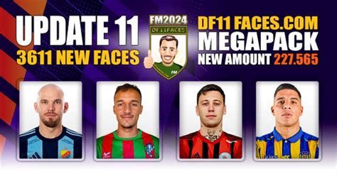 DF11 Faces Update 11 - DF11 Faces 2024 - Football Manager Graphics