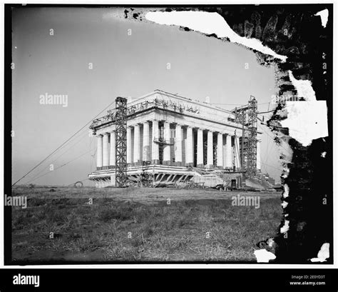 Lincoln Memorial construction Stock Photo - Alamy