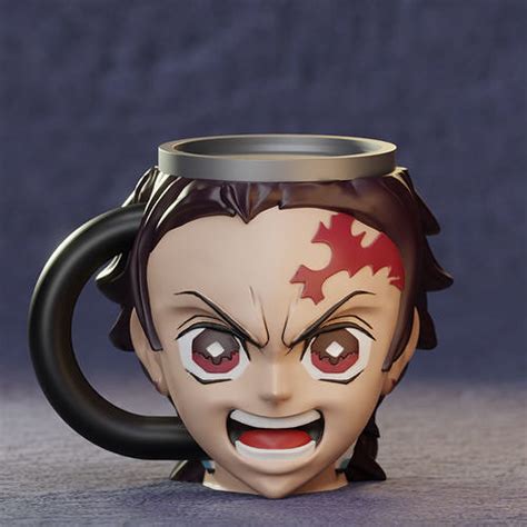 Tanjiro Mug Demon Slayer 3d Model 3d Printable Cgtrader